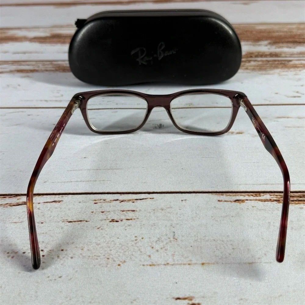 Ray-Ban RB 5228 Tortoise Shell Eyeglass Frames Replacement Unisex With Case